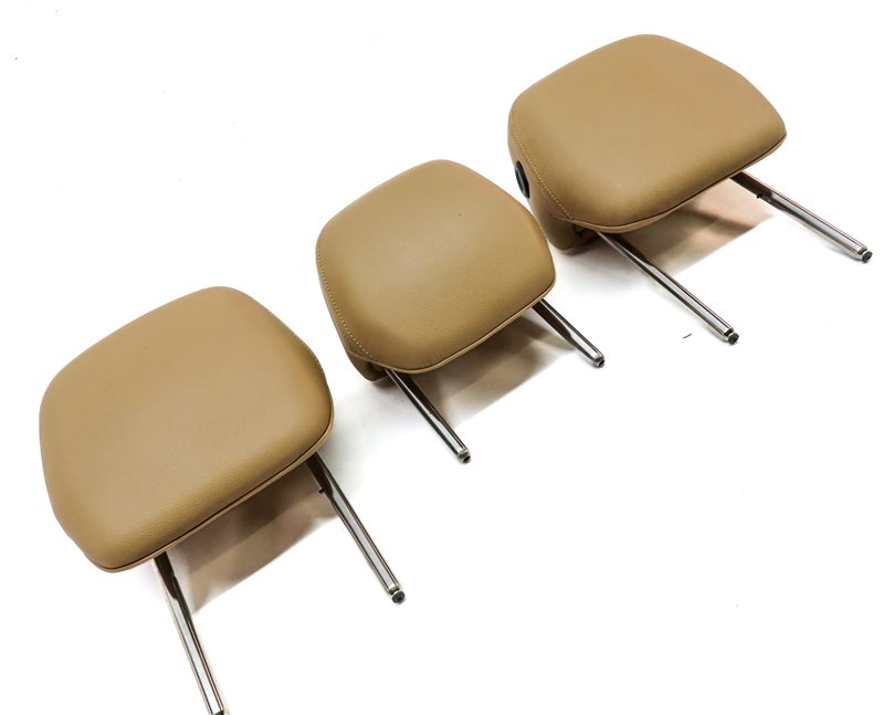 Thumbnail 3: 11-18 PORSCHE CAYENNE (958) REAR LEFT RIGHT & CENTER SEAT HEADREST SET/3 (Beige)