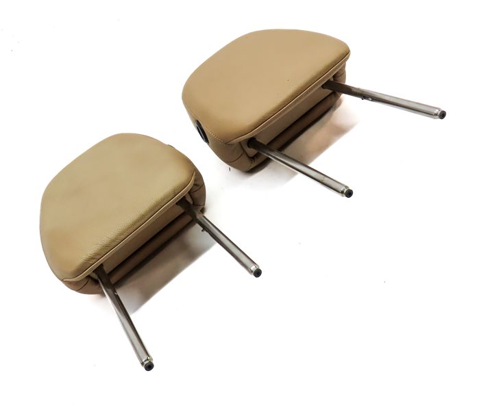 Thumbnail 3: 11-18 PORSCHE CAYENNE (958) FRONT LEFT & RIGHT SEAT HEADREST SET 2 (Beige)