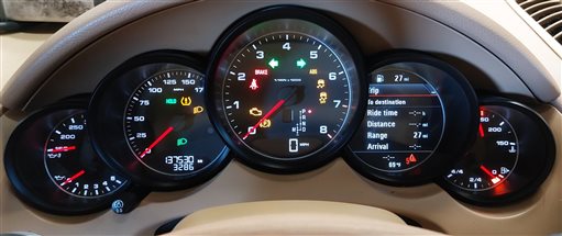 Thumbnail 2: 2011-2012 PORSCHE CAYENNE (958) 3.6L SPEEDOMETER INSTRUMENT CLUSTER (MPH) (137k)