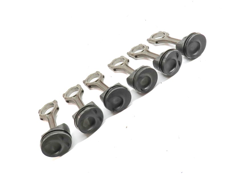 Thumbnail 4: 11-18 PORSCHE CAYENNE (958) 3.6L M55 VR6 ENGINE PISTON w/ CONNECTING ROD SET 6