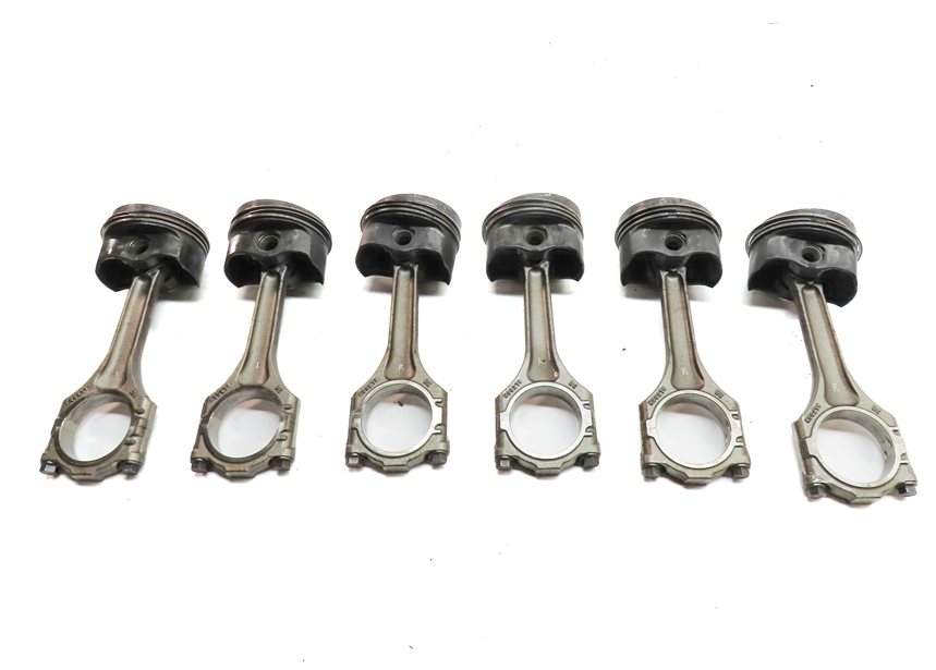 Thumbnail 5: 11-18 PORSCHE CAYENNE (958) 3.6L M55 VR6 ENGINE PISTON w/ CONNECTING ROD SET 6