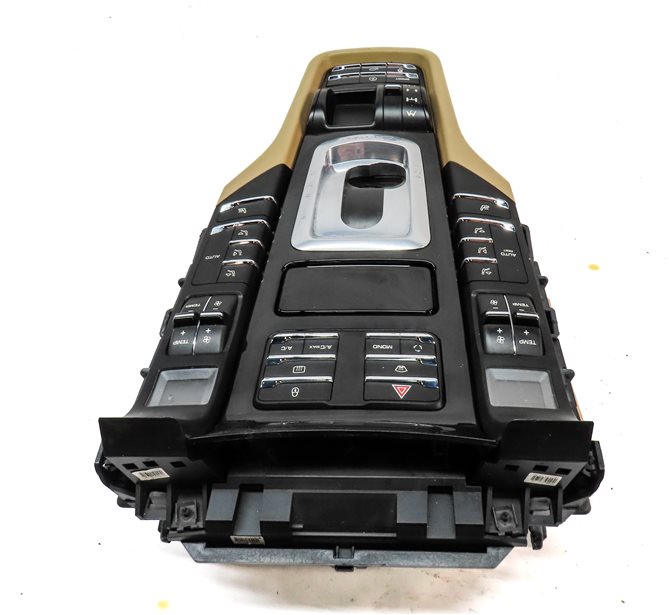 Thumbnail 5: 2012 PORSCHE CAYENNE (958) CENTER CONSOLE SHIFT TRIM MAIN CONTROL PANEL