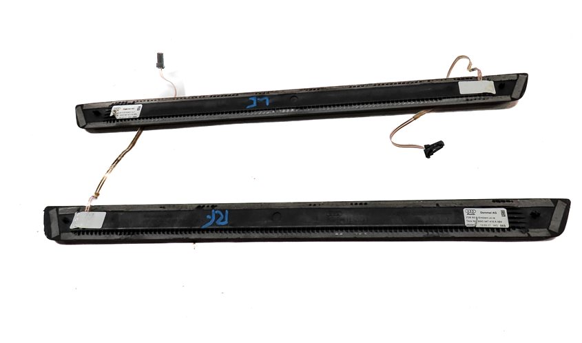 Thumbnail 4: 2017 AUDI A4 (B9 8W) FRONT LEFT & RIGHT LIGHTED DOOR SILL SCUFF PANEL TRIM SET-2