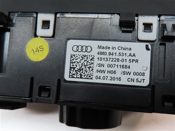 Thumbnail 6: 2016-2021 AUDI A4 A5 Q5 Q7 S4 RS5 S5 SQ5 (B9 4M 8W FY 80A) HEADLIGHT SWITCH