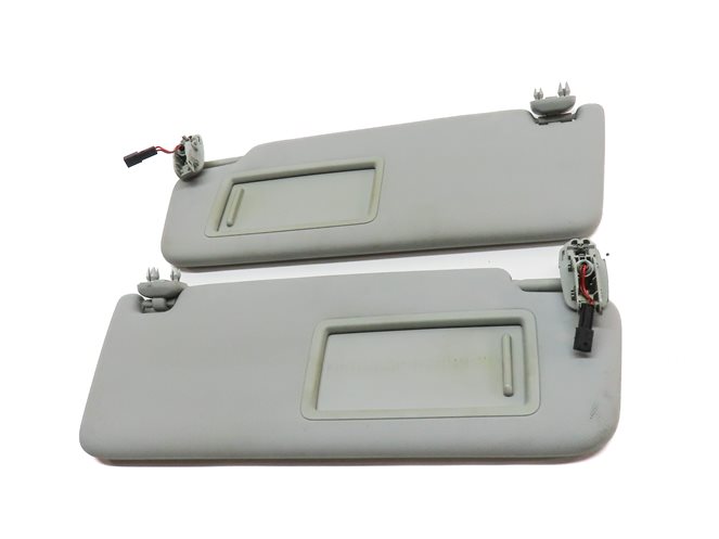 Thumbnail 2: 2017-2019 AUDI A4 (B9 8W) FRONT LEFT & RIGHT SUNVISOR SHADE SET-2 (Grey)