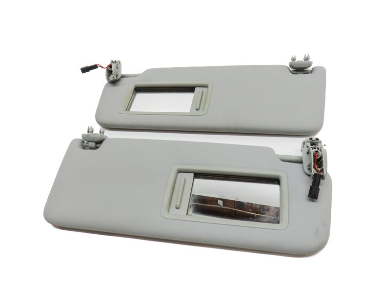 Thumbnail 4: 2017-2019 AUDI A4 (B9 8W) FRONT LEFT & RIGHT SUNVISOR SHADE SET-2 (Grey)