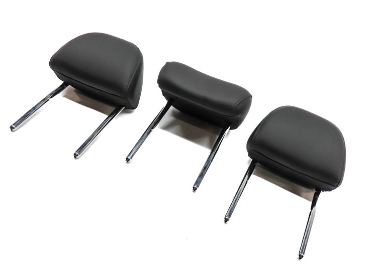 17-19 AUDI A4 ALLROAD (B9 8W) REAR SEAT LEFT CENTER RIGHT HEADREST SET-3 (Black)