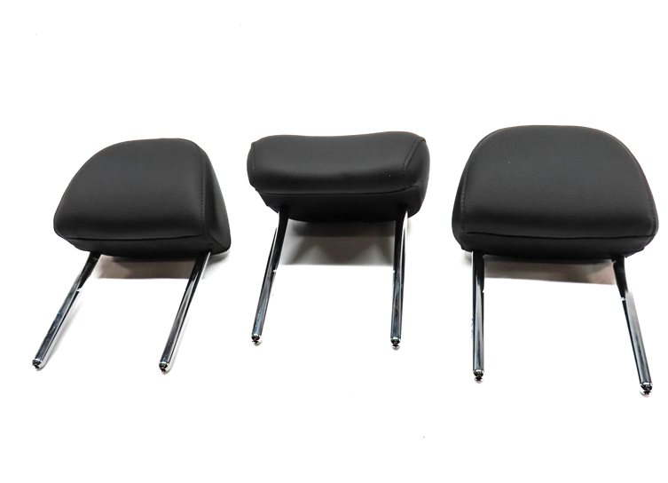 Thumbnail 2: 17-19 AUDI A4 ALLROAD (B9 8W) REAR SEAT LEFT CENTER RIGHT HEADREST SET-3 (Black)