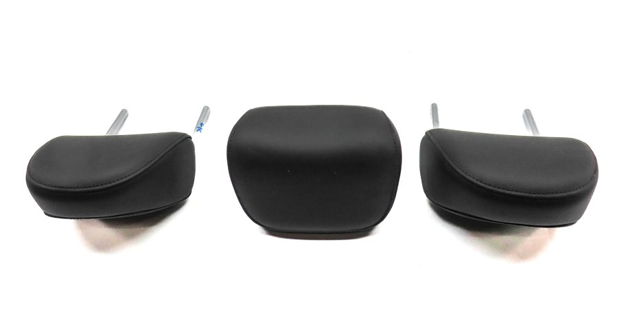 Thumbnail 4: 17-19 AUDI A4 ALLROAD (B9 8W) REAR SEAT LEFT CENTER RIGHT HEADREST SET-3 (Black)