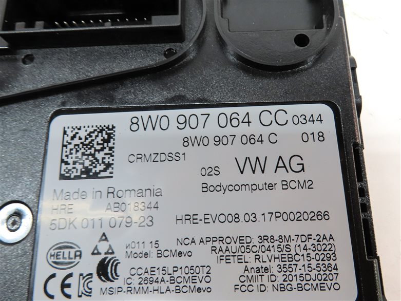 Thumbnail 4: 2017-2019 AUDI A4 A5 S5 (B9 8W F5) REAR TRUNK BODY CONTROL MODULE COMPUTER BCM2
