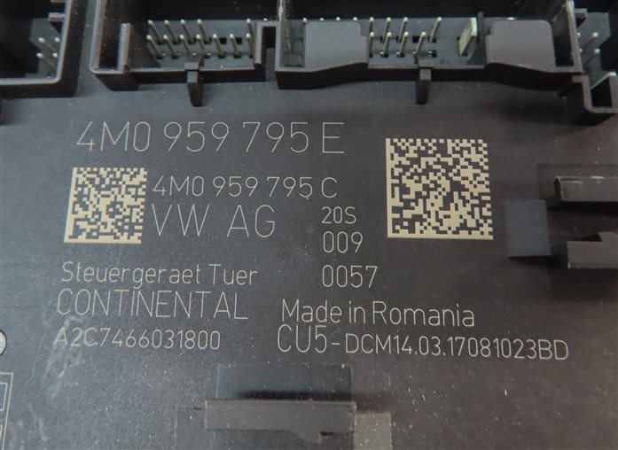 Thumbnail 4: 2017 AUDI A4 (B9 8W) REAR LEFT DOOR CONTROL MODULE COMPUTER