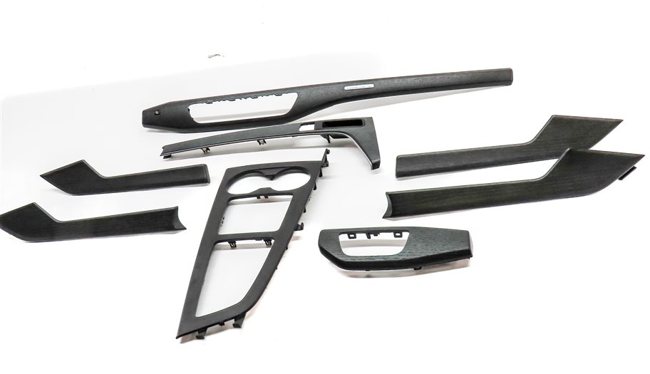 Thumbnail 2: 2017 AUDI A4 (B9 8W) DASH DOOR CONSOLE INTERIOR TRIM PANEL SET-8 (Gray Oak Wood)