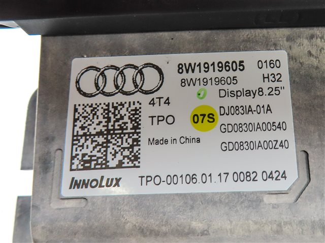 Thumbnail 8: 2017-2019 AUDI A4 A5 S5 (B9 8W 8W6) FRONT GPS NAVIGATION MEDIA DISPLAY SCREEN
