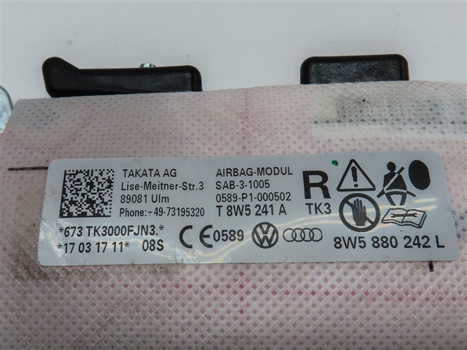 Thumbnail 5: 2017-2023 A4 A5 ALLROAD (B9 8W) FRONT RIGHT PASSENGER SEAT AIR BAG AIRBAG