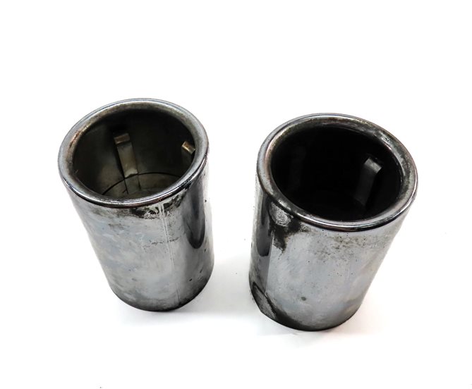 Thumbnail 2: 17-24 BMW 228i X1 F22 F48 REAR MUFFLER EXHAUST PIPE TIP SET/2 (CHROME)
