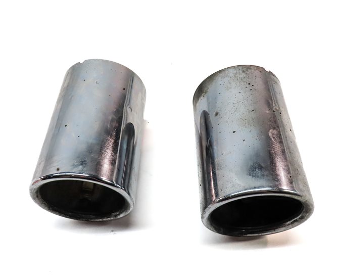 Thumbnail 4: 17-24 BMW 228i X1 F22 F48 REAR MUFFLER EXHAUST PIPE TIP SET/2 (CHROME)