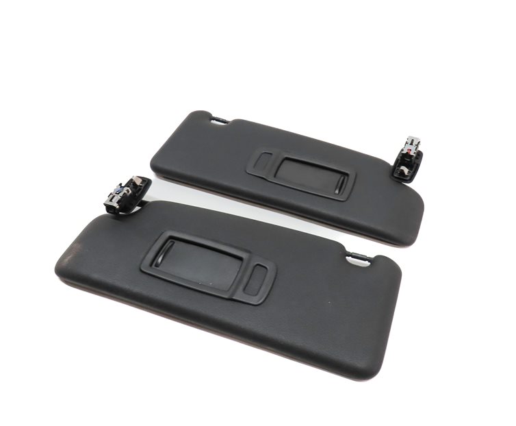 Thumbnail 1: 2016-2021 BMW X1 (F48) FRONT LEFT & RIGHT SUNVISOR VISOR SHADE SET (Black)