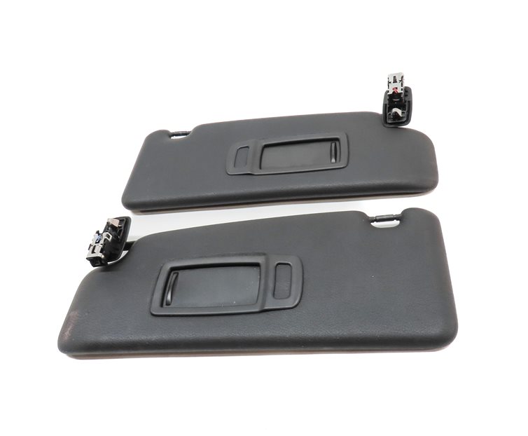 Thumbnail 2: 2016-2021 BMW X1 (F48) FRONT LEFT & RIGHT SUNVISOR VISOR SHADE SET (Black)