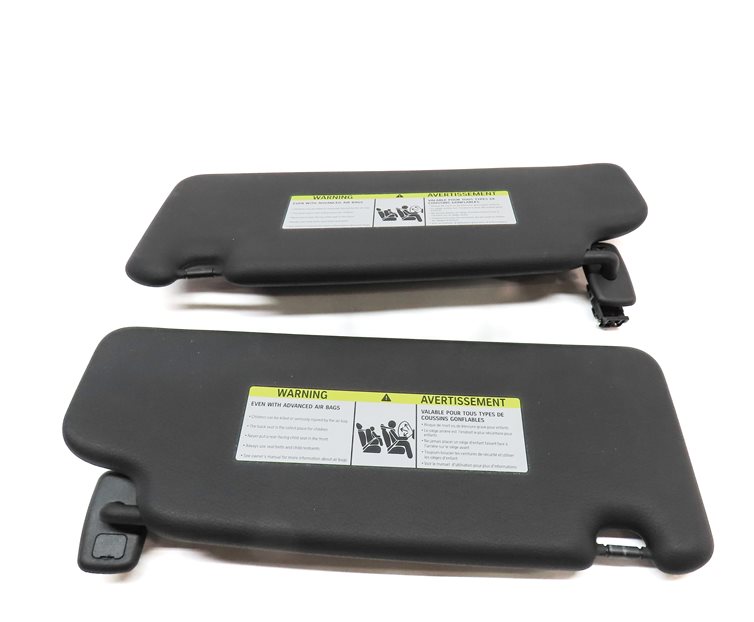 Thumbnail 5: 2016-2021 BMW X1 (F48) FRONT LEFT & RIGHT SUNVISOR VISOR SHADE SET (Black)
