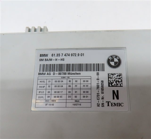 Thumbnail 4: 2017 BMW X1 (F48) FRONT LEFT DRIVER SEAT CONTROL MODULE