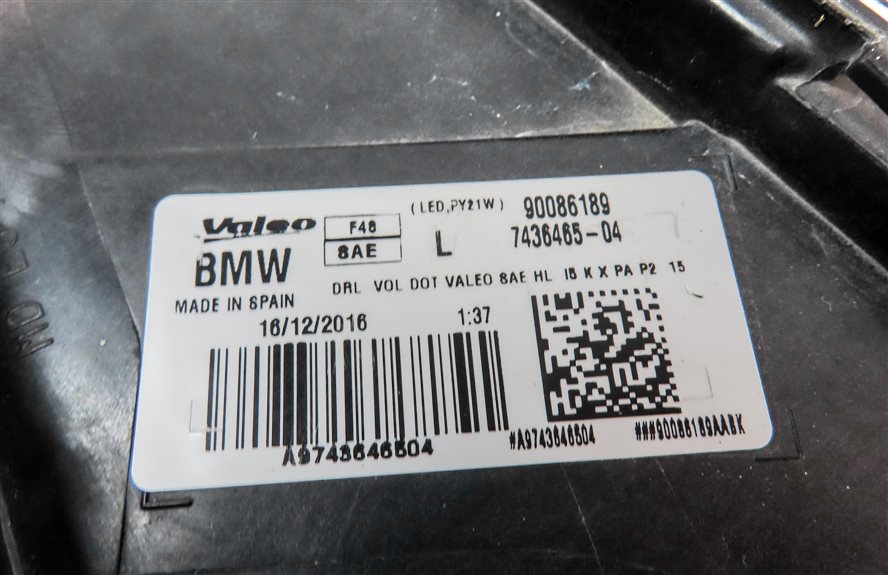 Thumbnail 7: 2017-2019 BMW X1 F48 FRONT LEFT DRIVER LED HEADLIGHT HEAD LIGHT LAMP ASSEMBLY