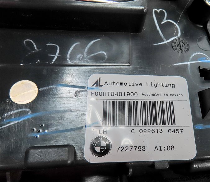Thumbnail 5: 11-13 BMW X5 X5M (E70) LEFT DRIVER INNER TAILLIGHT LIGHT LAMP (INCANDESCENT)