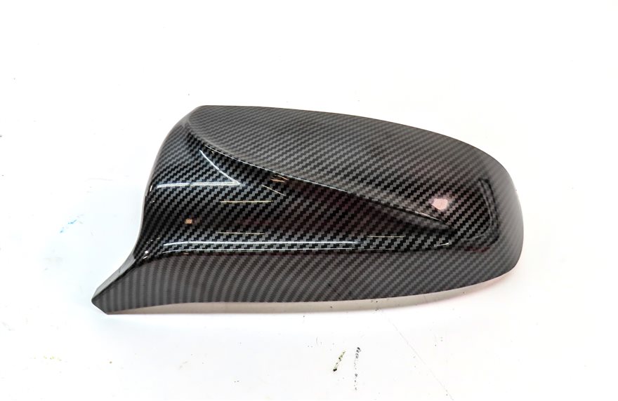 Thumbnail 4: 13 BMW X5 (E70) FRONT LEFT & RIGHT DOOR MIRROR CARBON FIBER LOOK COVER TRIM SET