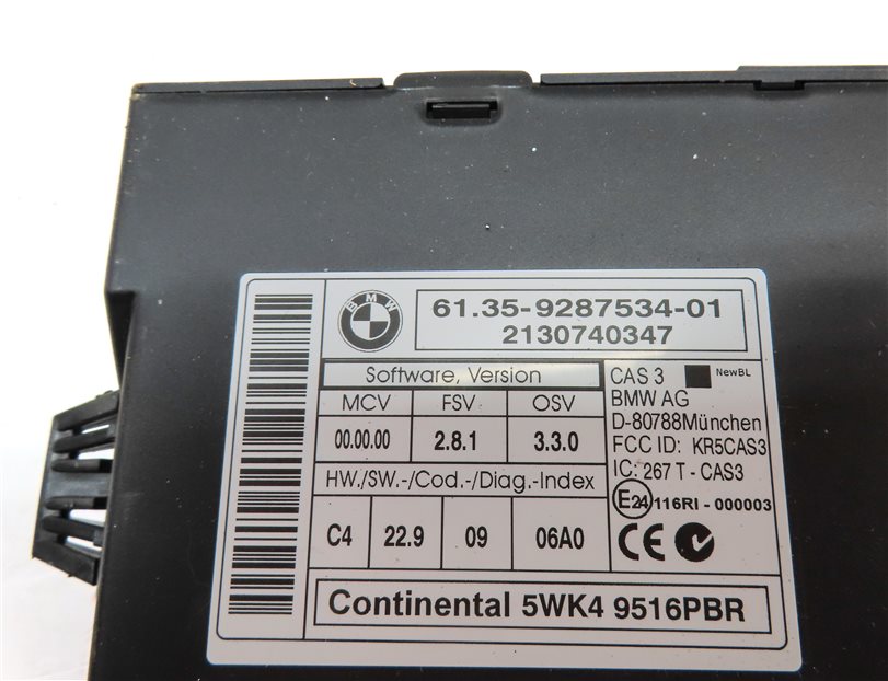 Thumbnail 11: 13-16 BMW X1 Z4 E84 E89 2.0L N20 TURBO ECM DME CAS 3 IMMOBILIZER MODULE KEY SET