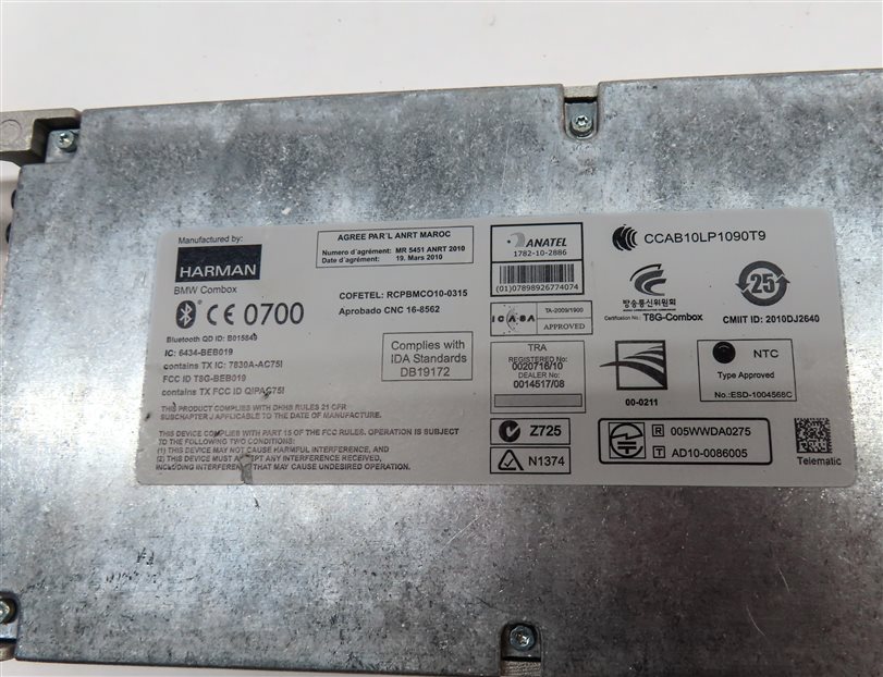 Thumbnail 5: 2014 BMW X1 (E84) BLUETOOTH COMMUNICATIONS TELEMATICS COMBOX CONTROL MODULE