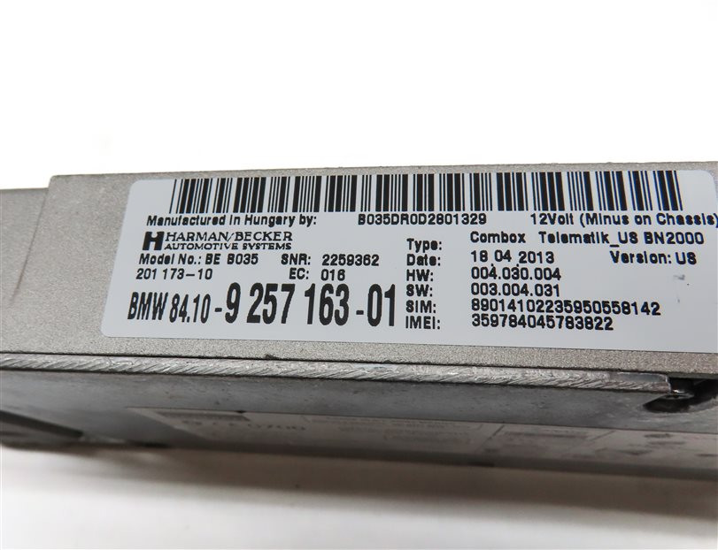 Thumbnail 6: 2014 BMW X1 (E84) BLUETOOTH COMMUNICATIONS TELEMATICS COMBOX CONTROL MODULE