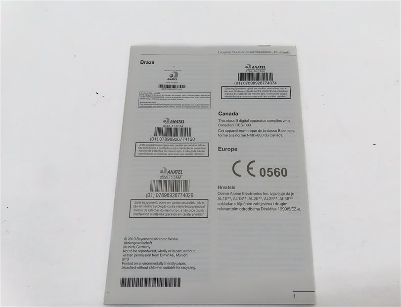 Thumbnail 4: 2014 BMW X1 (E84) 2.0L (N20) ENGINE OWNER'S MANUAL BOOKLET SET w/CASE