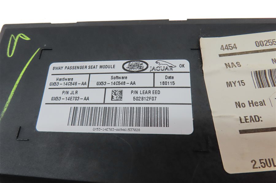 Thumbnail 5: 2015 RANGE ROVER SPORT (L494) FRONT RIGHT PASSENGER SEAT CONTROL MODULE