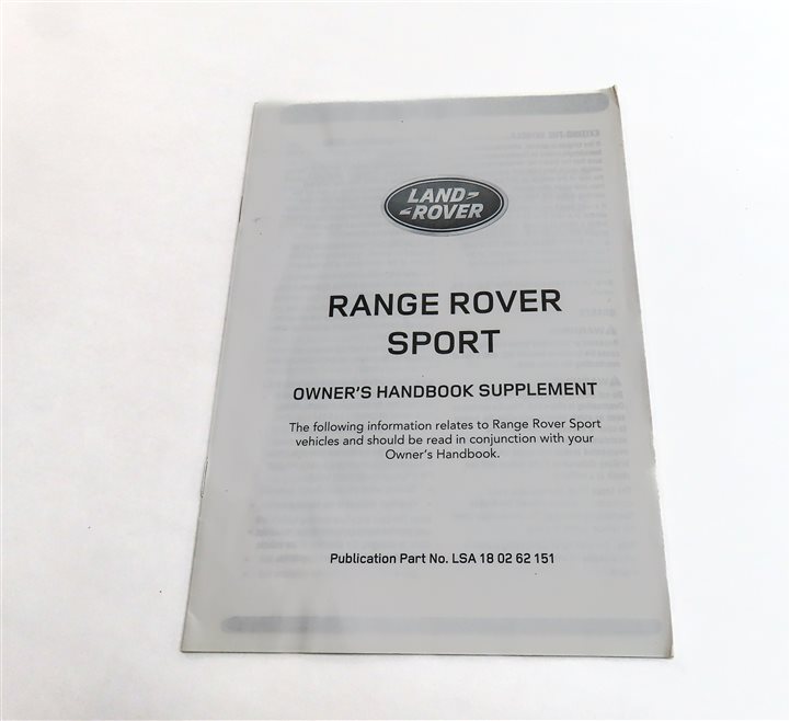 Thumbnail 4: 2015 RANGE ROVER SPORT (L494) 3.0L SUPER ENGINE OWNERS MANUAL BOOKLET SET w/CASE