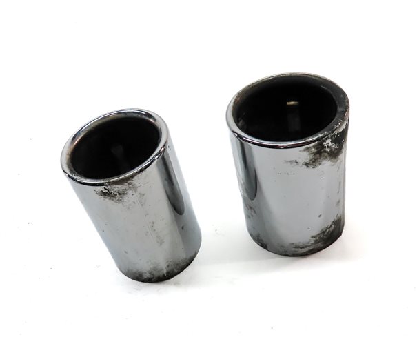 Thumbnail 2: 17-24 BMW 228i X1 F22 F48 REAR MUFFLER EXHAUST PIPE TIP SET/2 (CHROME)