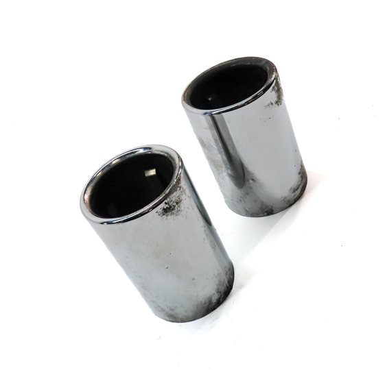 Thumbnail 3: 17-24 BMW 228i X1 F22 F48 REAR MUFFLER EXHAUST PIPE TIP SET/2 (CHROME)