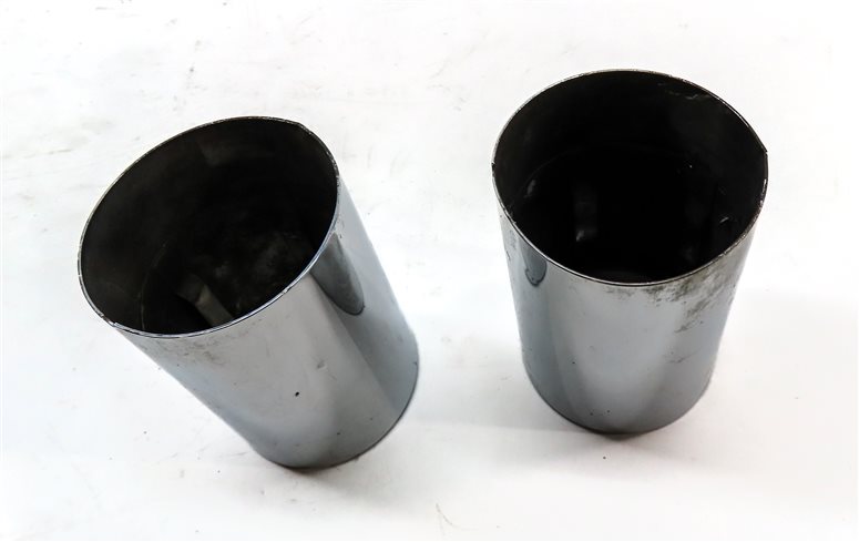Thumbnail 5: 17-24 BMW 228i X1 F22 F48 REAR MUFFLER EXHAUST PIPE TIP SET/2 (CHROME)