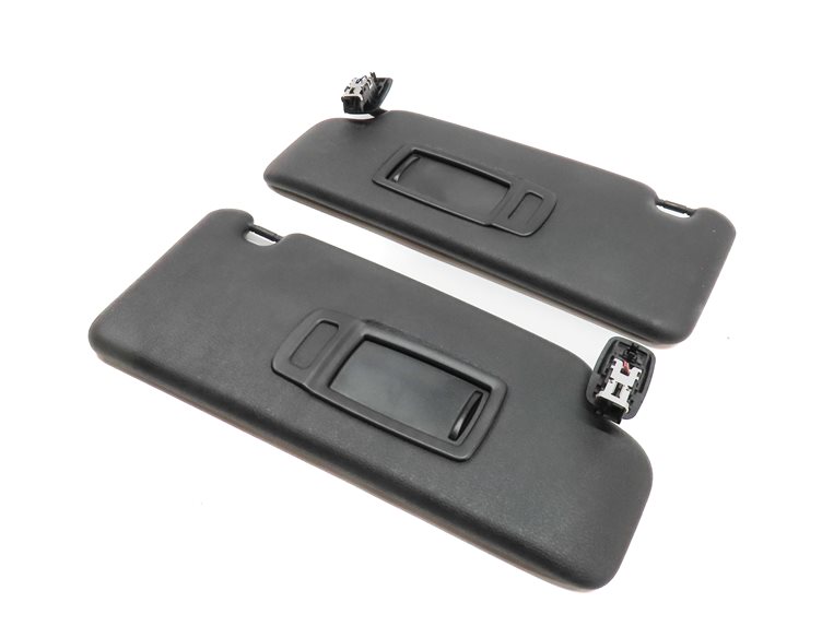 2016-2021 BMW X1 (F48) FRONT LEFT & RIGHT SUNVISOR VISOR SHADE SET (Black)