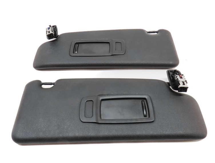 Thumbnail 2: 2016-2021 BMW X1 (F48) FRONT LEFT & RIGHT SUNVISOR VISOR SHADE SET (Black)
