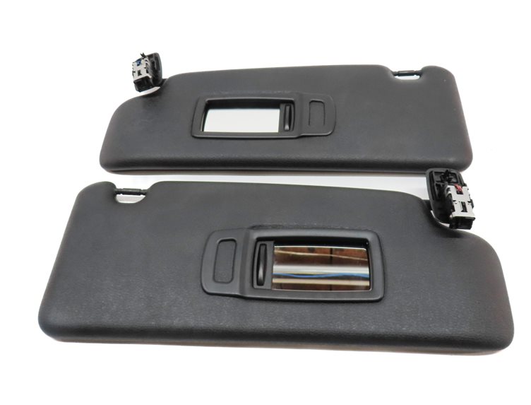 Thumbnail 4: 2016-2021 BMW X1 (F48) FRONT LEFT & RIGHT SUNVISOR VISOR SHADE SET (Black)