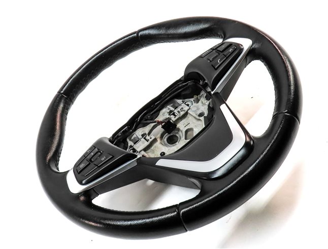 Thumbnail 3: 16-23 BMW X1 X2 F48 F39 DRIVER STANDARD STEERING WHEEL w/ SWITCHES (Black)