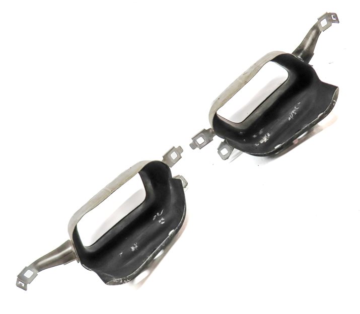 Thumbnail 3: 2009-2012 BMW 750i 750Li (F02) REAR MUFFLER EXHAUST PIPE TIP SET/2