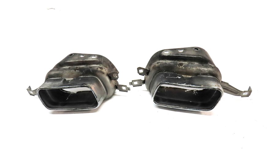 Thumbnail 4: 2009-2012 BMW 750i 750Li (F02) REAR MUFFLER EXHAUST PIPE TIP SET/2