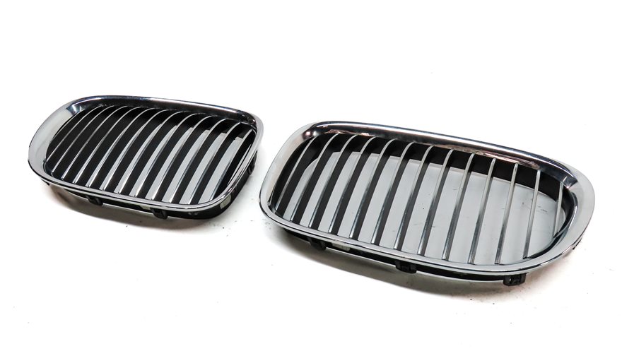 2009-2012 BMW 740i 750i 760i B7 (F01) FRONT LEFT & RIGHT UPPER HOOD GRILLE SET/2