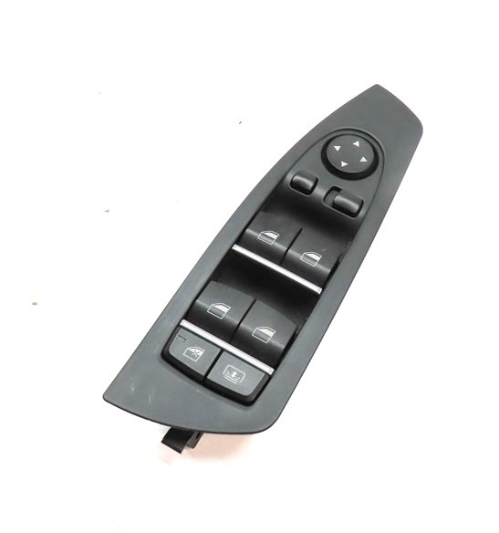 Thumbnail 1: 09-15 BMW 740i 750i 760i B7 (F01) DRIVER WINDOW SWITCH w/ SHADE & P-FOLD (BLACK)