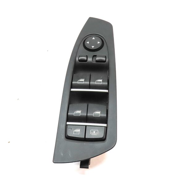 Thumbnail 2: 09-15 BMW 740i 750i 760i B7 (F01) DRIVER WINDOW SWITCH w/ SHADE & P-FOLD (BLACK)