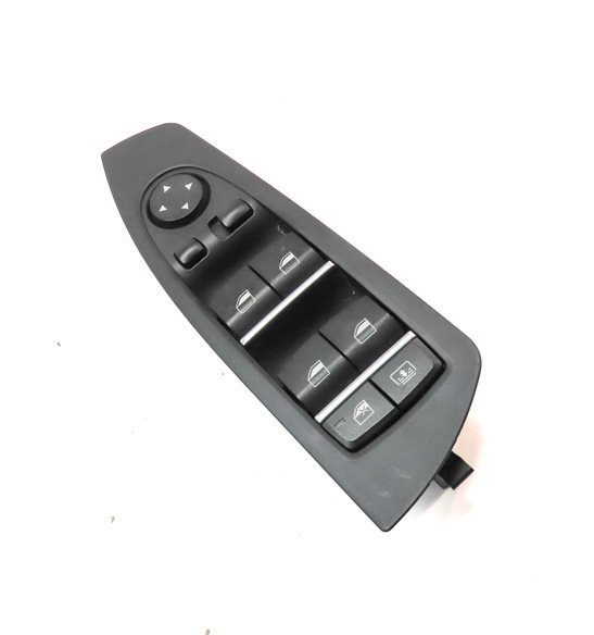 Thumbnail 3: 09-15 BMW 740i 750i 760i B7 (F01) DRIVER WINDOW SWITCH w/ SHADE & P-FOLD (BLACK)
