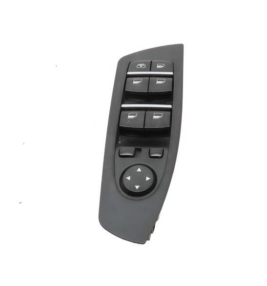 Thumbnail 4: 09-15 BMW 740i 750i 760i B7 (F01) DRIVER WINDOW SWITCH w/ SHADE & P-FOLD (BLACK)