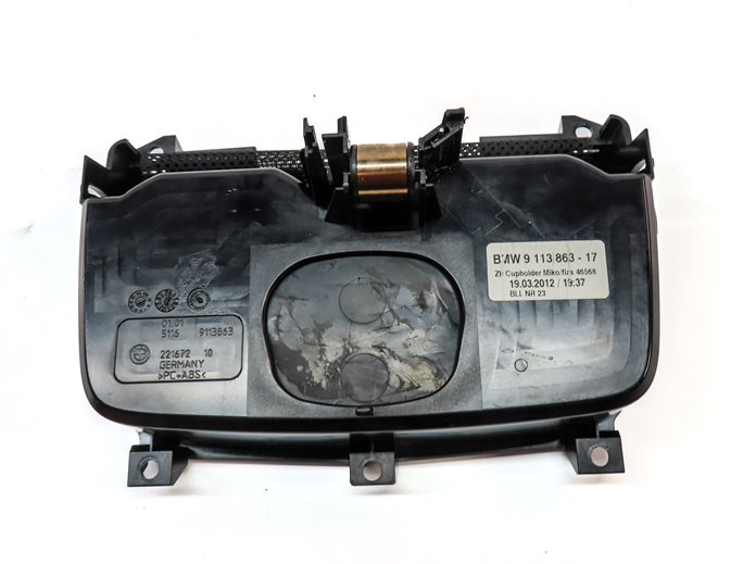 Thumbnail 5: 2012 BMW 750XI (F02) FRONT CENTER CONSOLE DUAL CUP HOLDER ASSEMBLY (Ash)