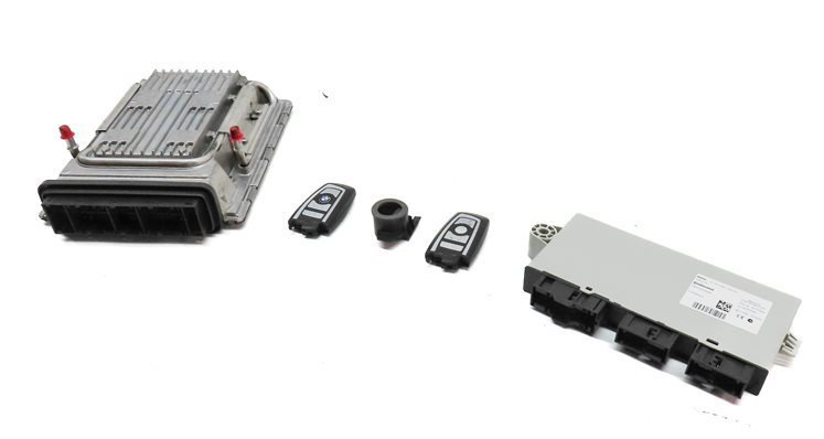Thumbnail 1: 09-13 BMW 550i 650i 750i B7 (F01 F06 F10) 4.4L TURBO ENGINE CAS 4 MODULE KEY SET