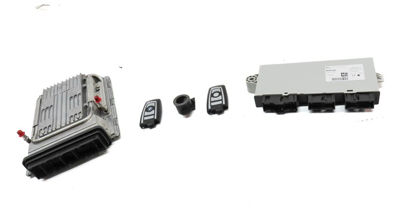 Thumbnail 2: 09-13 BMW 550i 650i 750i B7 (F01 F06 F10) 4.4L TURBO ENGINE CAS 4 MODULE KEY SET